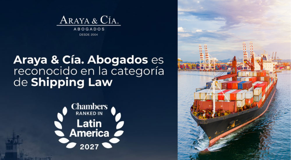 Araya & Cía. Abogados es reconocida por Chambers & Partners en la categoría Shipping