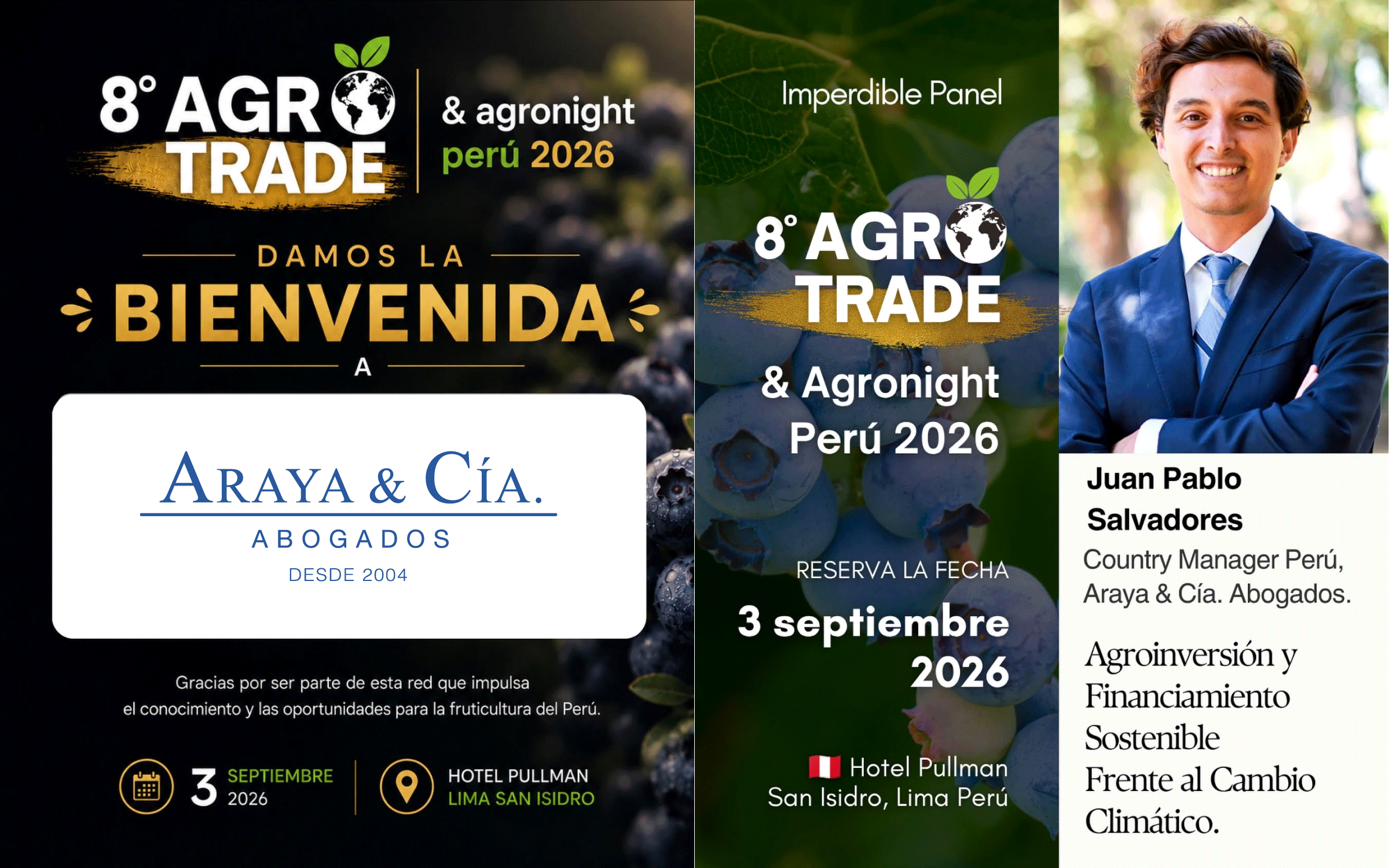Araya & Cía. Abogados estará presente en la octava edición de AgroTrade & AgroNight Perú